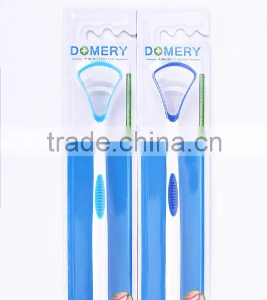 New Design Oral Care Adult Toothbrush With a Tongue Cleaner Wholesale photo-2