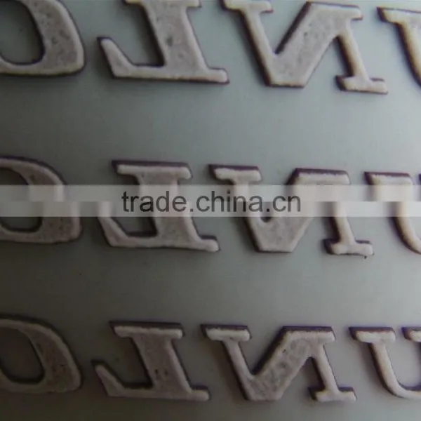 Black Heat Transfer Printing Label With 3D Effect photo-4