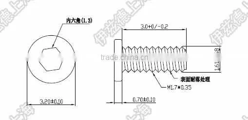M1.7x3 M1.7*3 Hexagon Head Screw photo-4