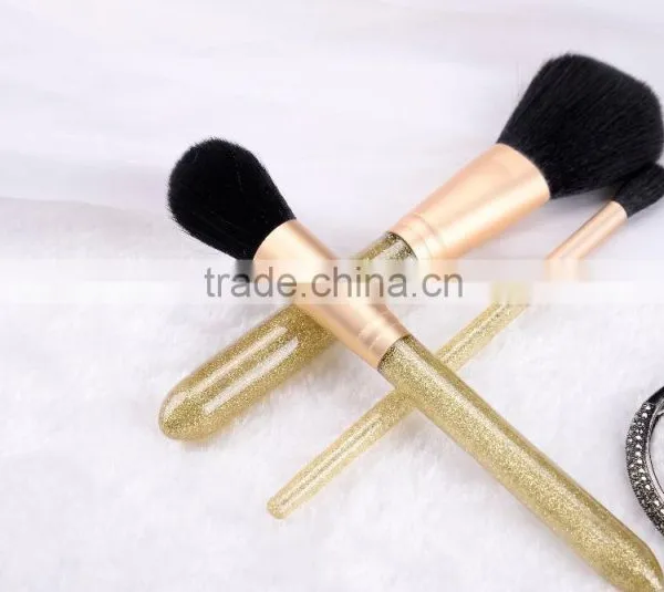 3pcs Kabuki Glitter Makeup Brush Set,synthetic Makeup Brush Set Professional photo-2