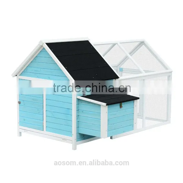 Pawhut Deluxe Chicken Cage Coop Run Nesting Box Large Outdoors House photo-6