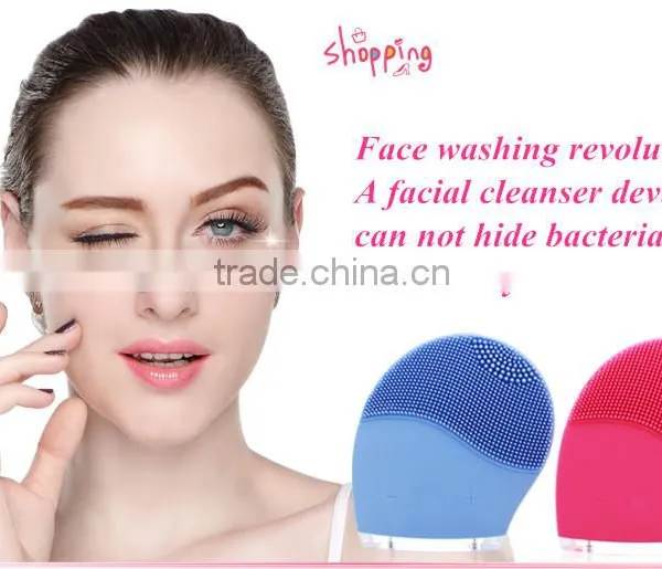 2016 Waterproof Vibrating Electronic Girl Face Clean Brush photo-3