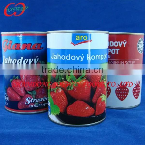 Chinese Cheap Canned Food, Canned Strawberry in Light Syrup