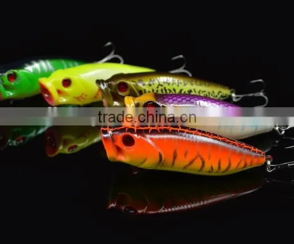 Plastic Hard Popper Lure Bait Fishing Lure