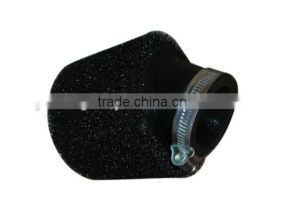 BLACK 41mm 42mm Bent Angled Foam Air Filter Pod PIT Quad Dirt Bike ATV Buggy photo-2