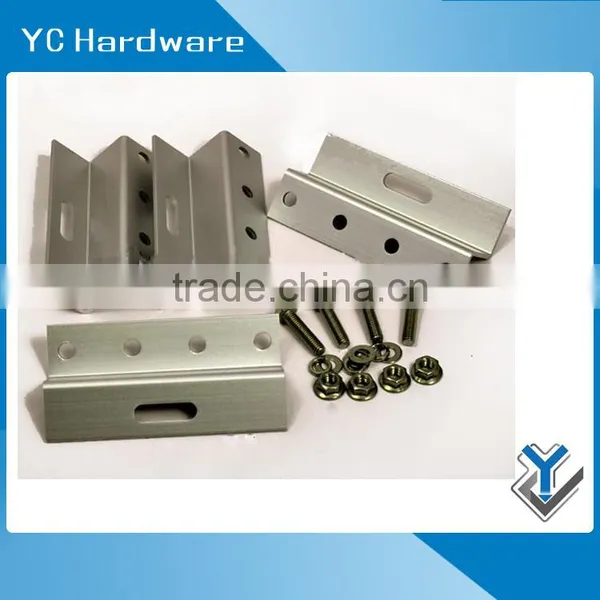 Machining Stamping Steel Solar Panel Metal Heavy Duty Angle Roof Mounting L Shape Shelf Corner Braket photo-3