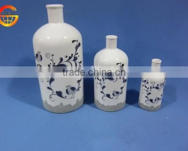 Hot Selling Porcelain Chinese Glossy Flower Vase Decoration photo-2