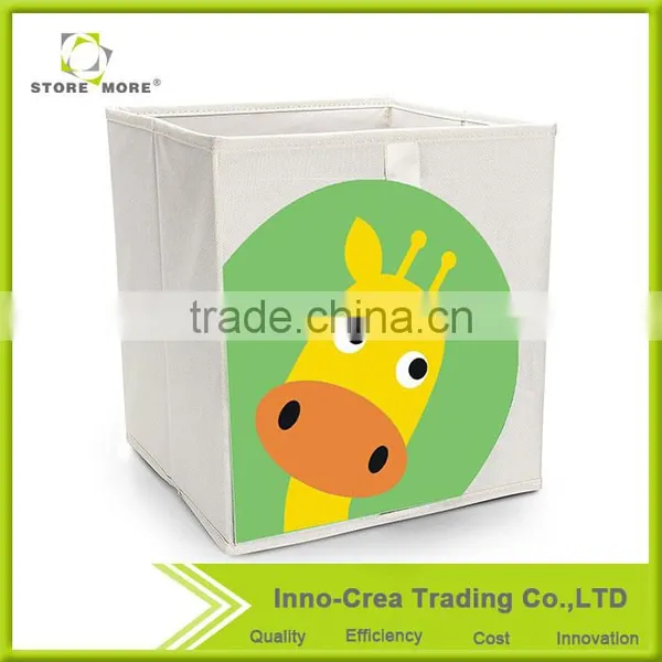 Store More Non-woven Storage Bin, Kids Collapsible Fabric Storage Box, Toy Foldable Storage Box photo-5