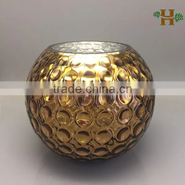 Mercury Glass Vase,silver or Gold Color Glass Vase photo-2