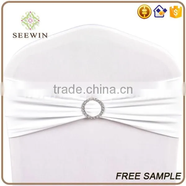 Hot Sale Polyester Spandex Ruffle Chair Sash photo-3