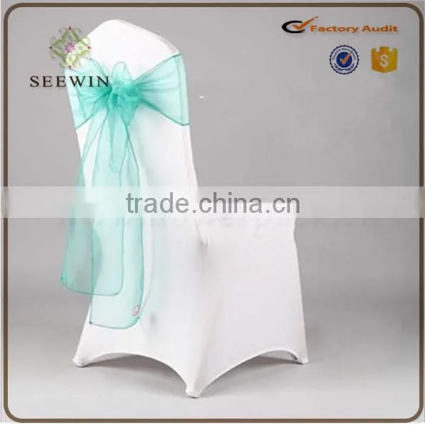 Transparent Cheap Organza Chair Cover photo-6