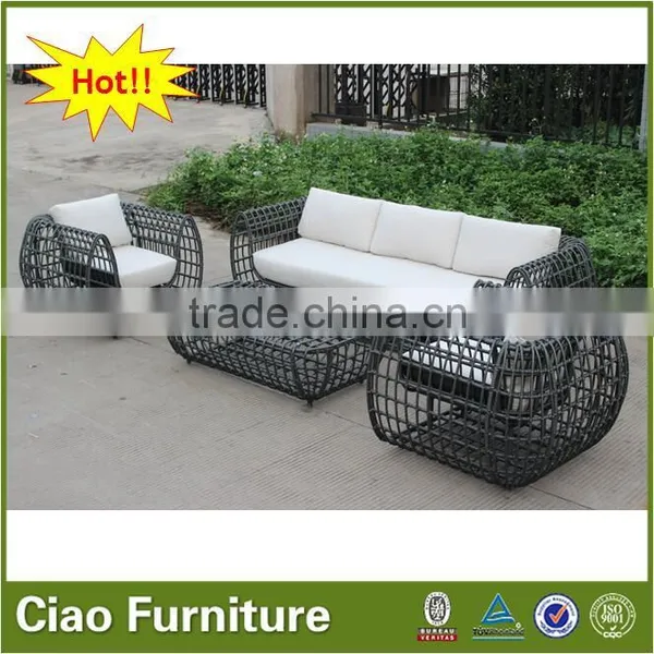 Garden Furniture Outdoor Rattan USA Style Outdoor Big Sofa Set photo-5