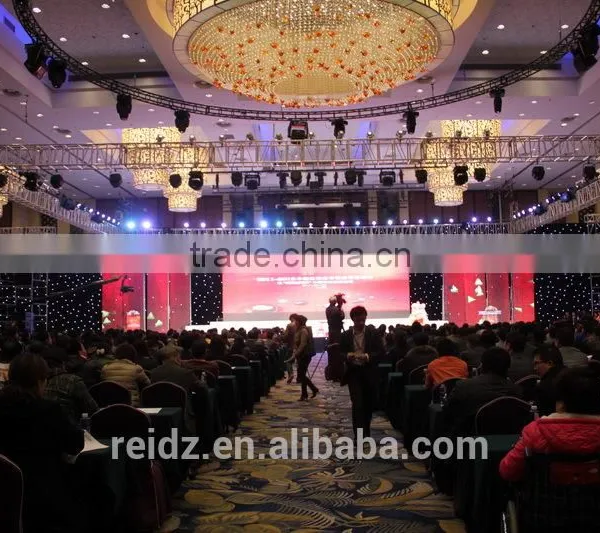 White Fireproof Velvet Cloth White Wedding Backdrop Led Star Curtain photo-2
