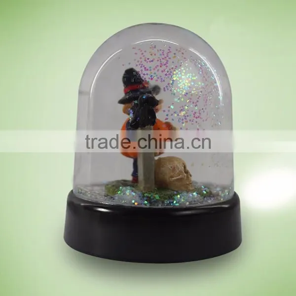 Custom Plastic Halloween Tombstone Skull Snow Globe photo-4