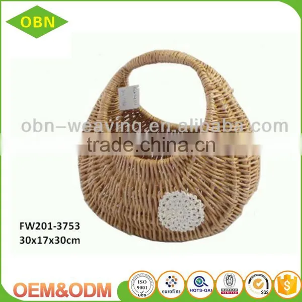 Wholesale Hot Sell Children Oval Empty Fancy Wicker Gift Baskets photo-4