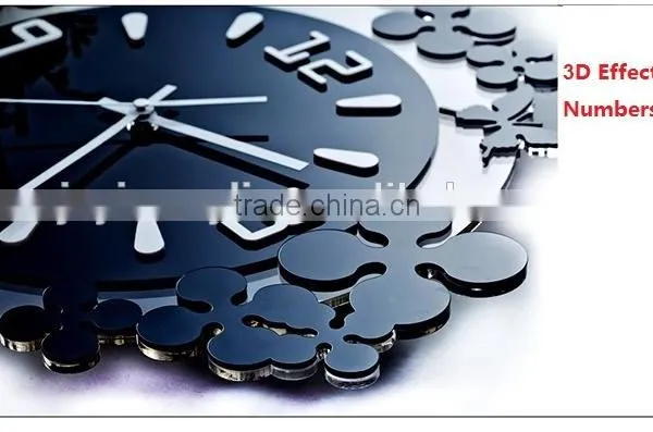 Luxury Modern DIY Acrylic Wall Clock Stickers Decals Home Room Art Decor Watches/timepiece photo-3