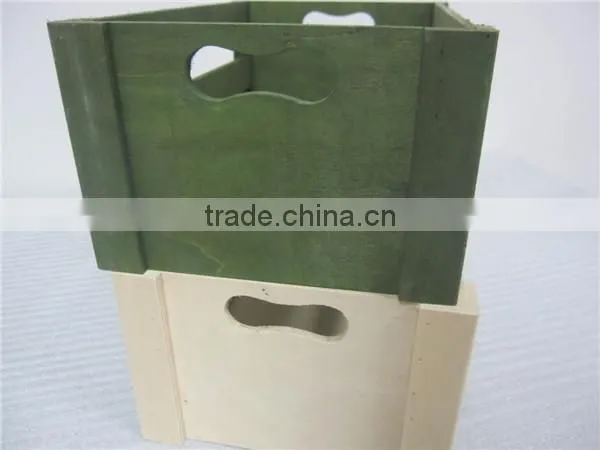 Green Color Plywood Wooden Crate for Milk Friut photo-2