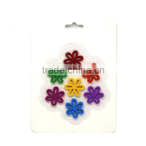 New Design Fancy Flower 7 Color Crayon, 7 pk Flower Wax Crayon, Novelty Flower Shaped Crayon Set photo-2