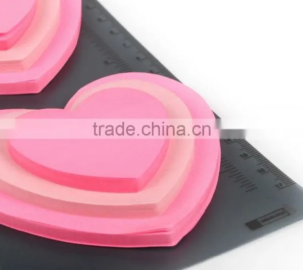 Heart Block Loose-leaf Sticky Notepad, Memo Notepad With Heart Sticky photo-2