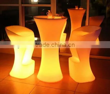 Chargeable Remote Control Party Supplies Festive Decorative Cocktail Table Cordless Led Lighted Illuminated Tables For Events photo-3