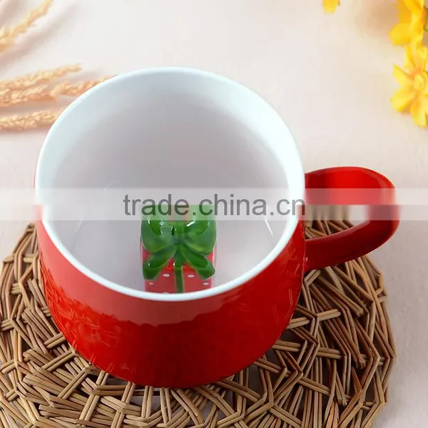 Santa Snowman Christmas Tree Coffee Mug for Christmas photo-3