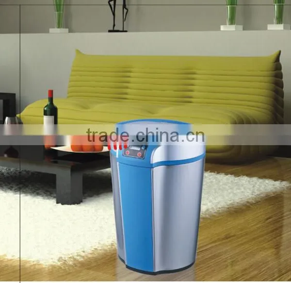 High level Indoor touchless Stainless steel Sensor Rubbish Bin