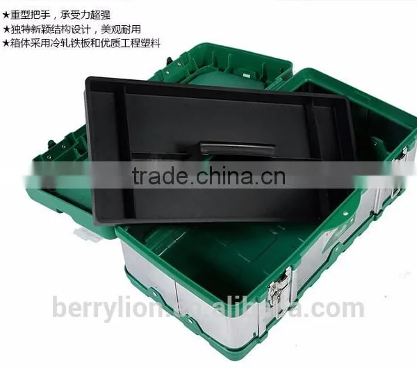 Berrylion 14" 17" 19" Iron Plastic Toolbox Best Design Toolbox From China photo-2