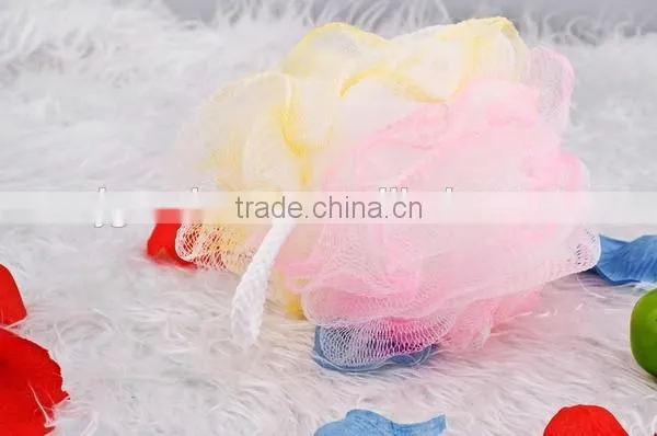 Nylon Made Scrub Mesh Net Bath Ball Cleaning Tool Soft Exfoliate Puff Sponge photo-2