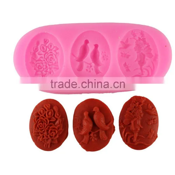 Silicone Mold Fondant Cake Mold Chocolate Cake Decoration Arts 1688 Agent photo-2