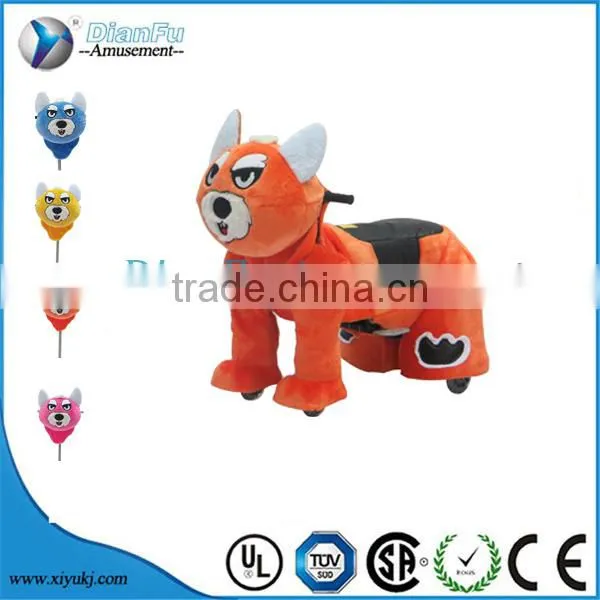 Amusement Park Ride Musical Animated Plush Toy Ride Motorized Animals Battery Operated Ride Animals for Sale photo-4