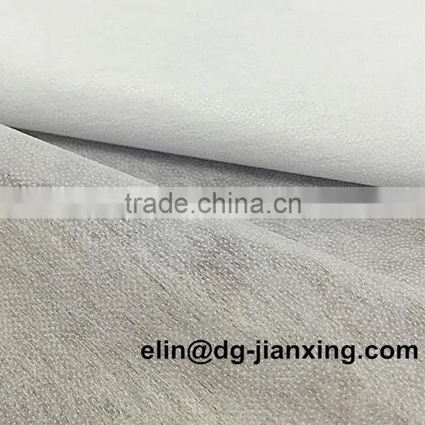 Adhesive One Side Tear Away Polyester Fusible Nonwoven Gum Stay Interlining photo-4
