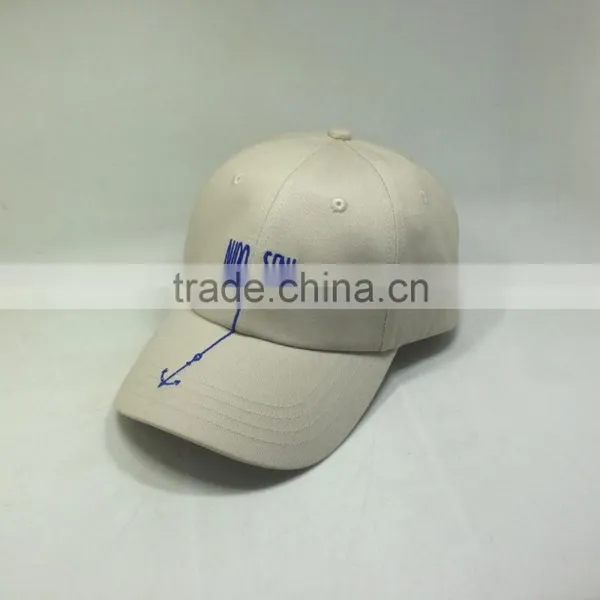 Khaki Unstructured Dad Cap With Leather Strap photo-3