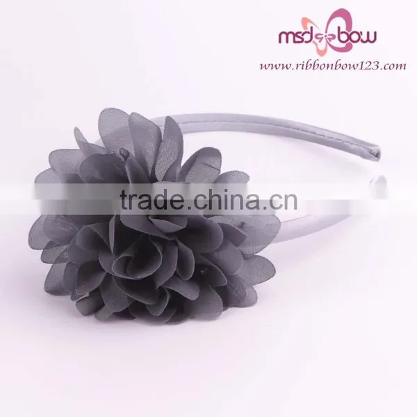 Wholesale Cheap Baby Headband Handmade Organza Fabric Flower Headband photo-5