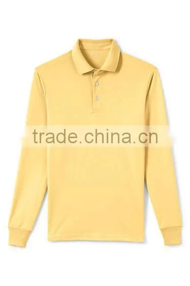 High Quality Long Sleeved Casual Men Polo Shirts OEM ODM Offered photo-5