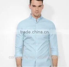 Bespoke Men Cotton Anti Wrinkle Solid Color Shirt BSRT0034 photo-2