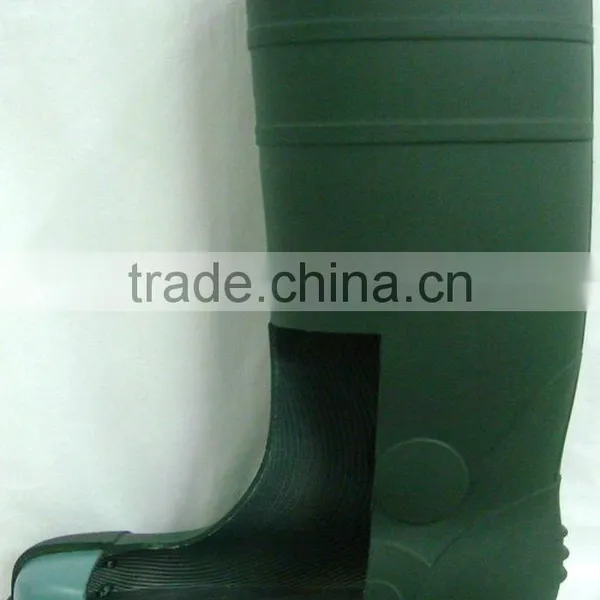 Comfortable PVC Waterproof Chemical Steel Toe Boots Wholesale photo-4