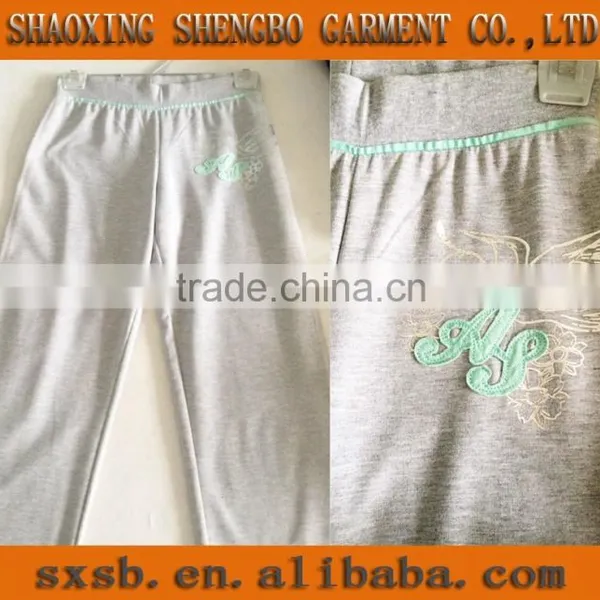 Shaoxing Shengbo Embroidery Sports Pants Wholesale Knit Pants