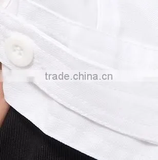 Poly-Cotton White Security Short Sleeve Guard Shirts With Bow Tie photo-4