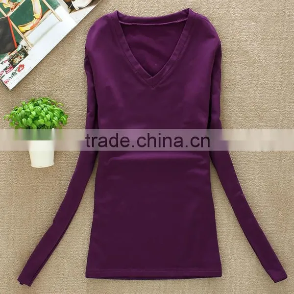New Fashion Long Sleeve T-shirt for Women Made in China Wholesale photo-4