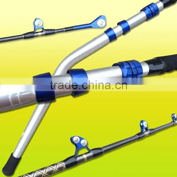 Weihai Aluminum bent handle solid fiberglass trolling rod