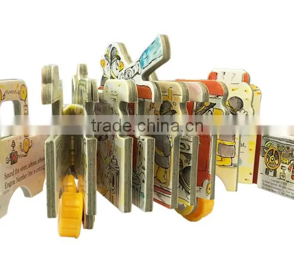 Mini-wheels Book Children Board Book Grey Board Die Cutting Book Customizable Puzzle Book photo-3