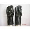 Supply Black PVC Coated Gloves Gauntlet 30cm
