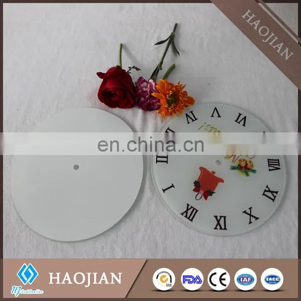 Tempered Glass Clock Sublimation Blank Table Clocks Cheap Table Clock Face photo-2