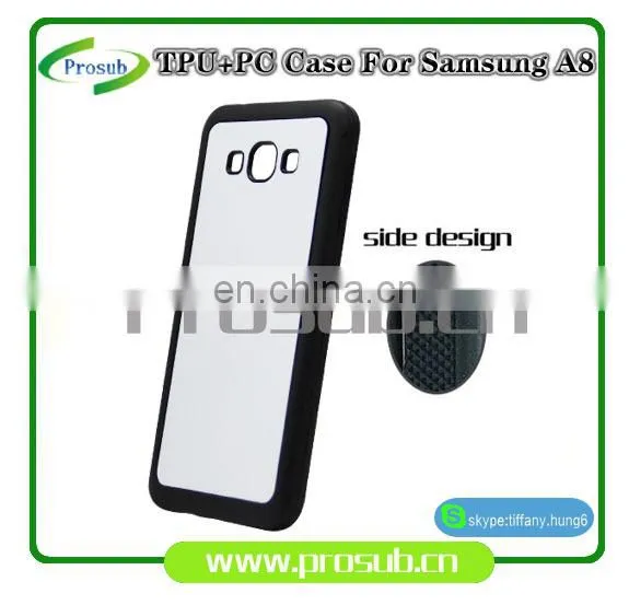 2d Sublimation Heat Transfer PC +TPU Silicon Blank Cell Phone Case for Prosub-Samsung A8 photo-3