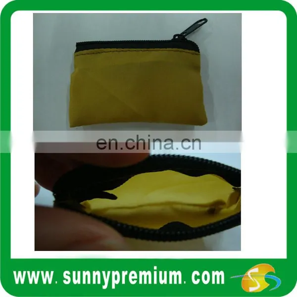 Polyester Mini Zipper Coin Purse