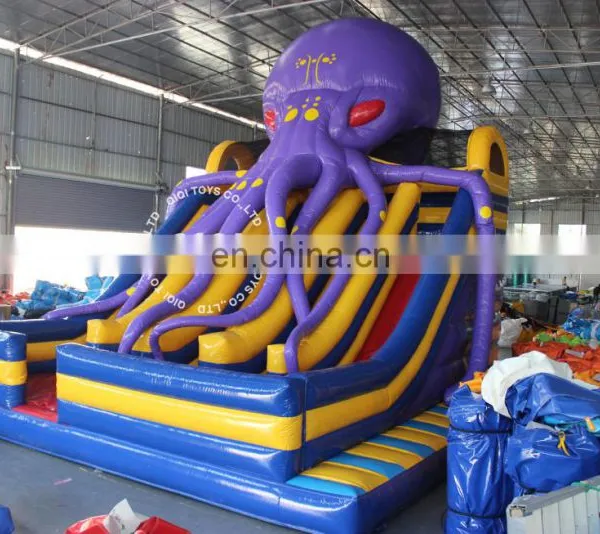 Kid Game Juegos Inflables Slide Giant Games 3 Slide With Octopus photo-5