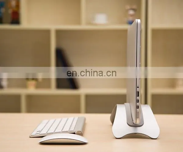 BookArc for MacBook Stand Holder, Space-saving Vertical Laptop Stand Desktop Stand for Notebook