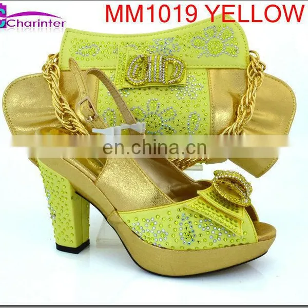 Italian Matching Shoes and Bags Nigeria Wedding Shoes and Bags African Shoes and Bag Sets photo-4