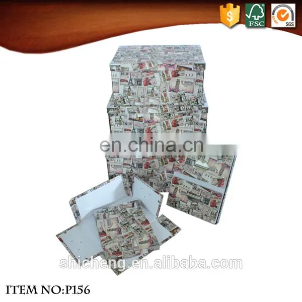Folding Fabric Storage Cardboard Gift Boxes Containers photo-3