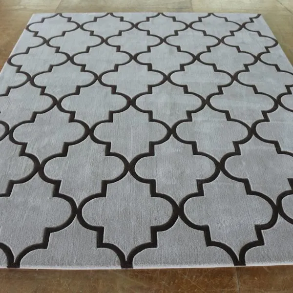 Beautiful Floral Cut Pile Rug Wool Carpet Living Room Carpet photo-2